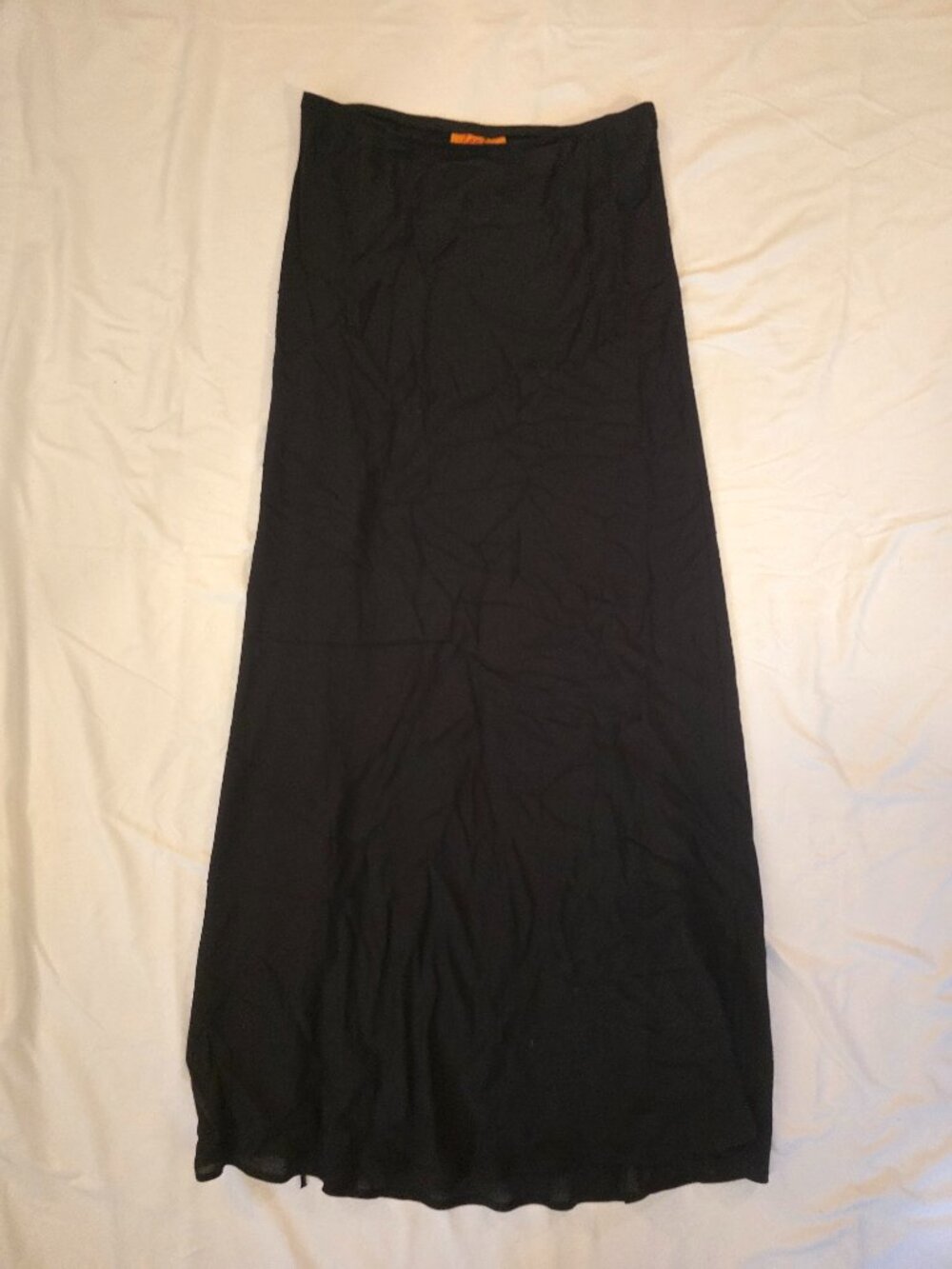 HARARI 100% Silk Black Skirt Size L